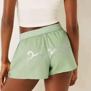 Pink Soft Jade Flannel Boxy Pajama Shorts